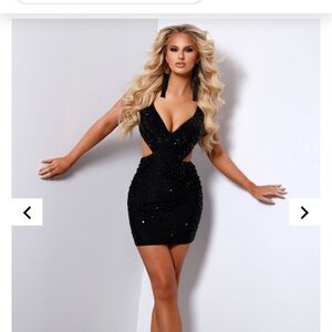 Johnathan Kayne Black Cocktail Dress